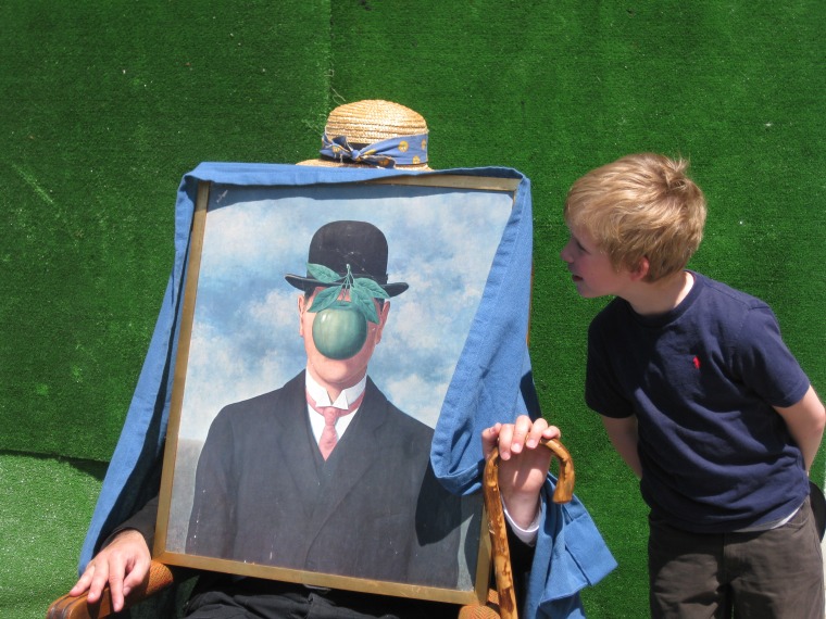 Hundreds of people attended the pre-opening celebration of the new Magritte museum in Brussels, Belgium. 